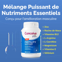 Conceive Plus Soutien à la fertilité masculine (FR) - Soutien à la fertilité masculine - 60 capsules