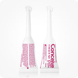 Front and back view of Conceive Plus Fertility Lubricant, Pre-Filled Applicators (FR) showing 4g labeled single-use applicators. Packaging includes product details in French and Dutch, highlighting CE certification, medical device classification, and sperm-friendly formulation.