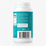 For Conceive Plus Ovulation Pack - Fertility + Ovulation Support (FR), rear view of Women Ovulation Support bottle featuring dosage instructions in French, Dutch, and German, with a visible barcode, supplement facts, and product icons on a teal label, indicating European manufacturing.