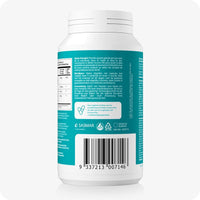 For Conceive Plus Ovulation Pack - Fertility + Ovulation Support (FR), rear view of Women Ovulation Support bottle featuring dosage instructions in French, Dutch, and German, with a visible barcode, supplement facts, and product icons on a teal label, indicating European manufacturing.