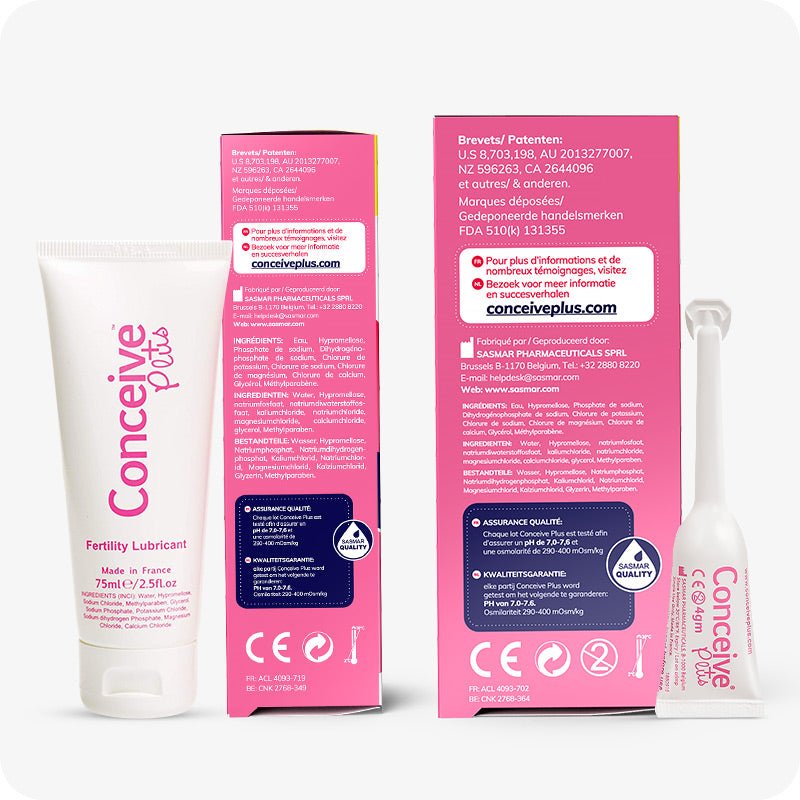 Max Combo - Fertility Lubricant Bundle (FR) - Conceive Plus Europe