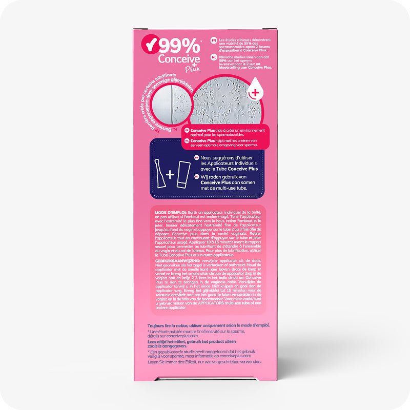 Women's Fertility Support + Applicators (FR) - Conceive Plus Europe