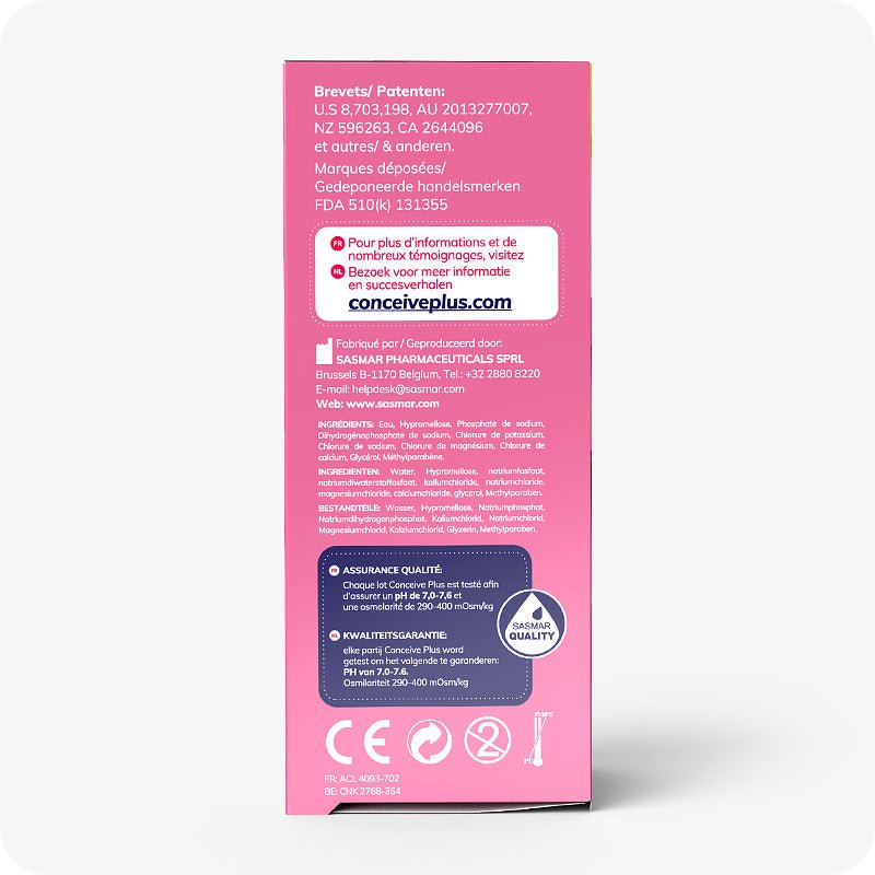 Women's Fertility Support + Applicators (FR) - Conceive Plus Europe